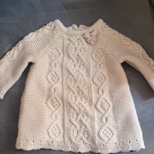Knit baby girl dress